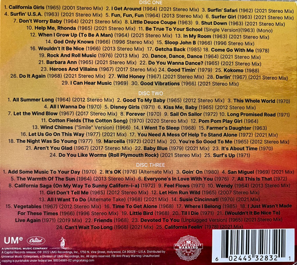 The Beach Boys - The Very Best Of The Beach Boys Sounds Of Summer Expanded Edition Super Deluxe 3CD 2022 - Back.jpg